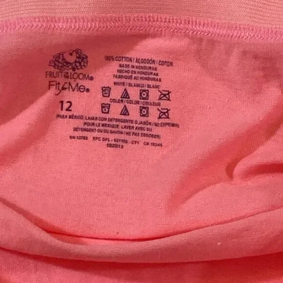 New Fruit Of The Loom LeSet of Four Women's Briefs in Pink and White Size 11- 12 - Picture 3 of 10